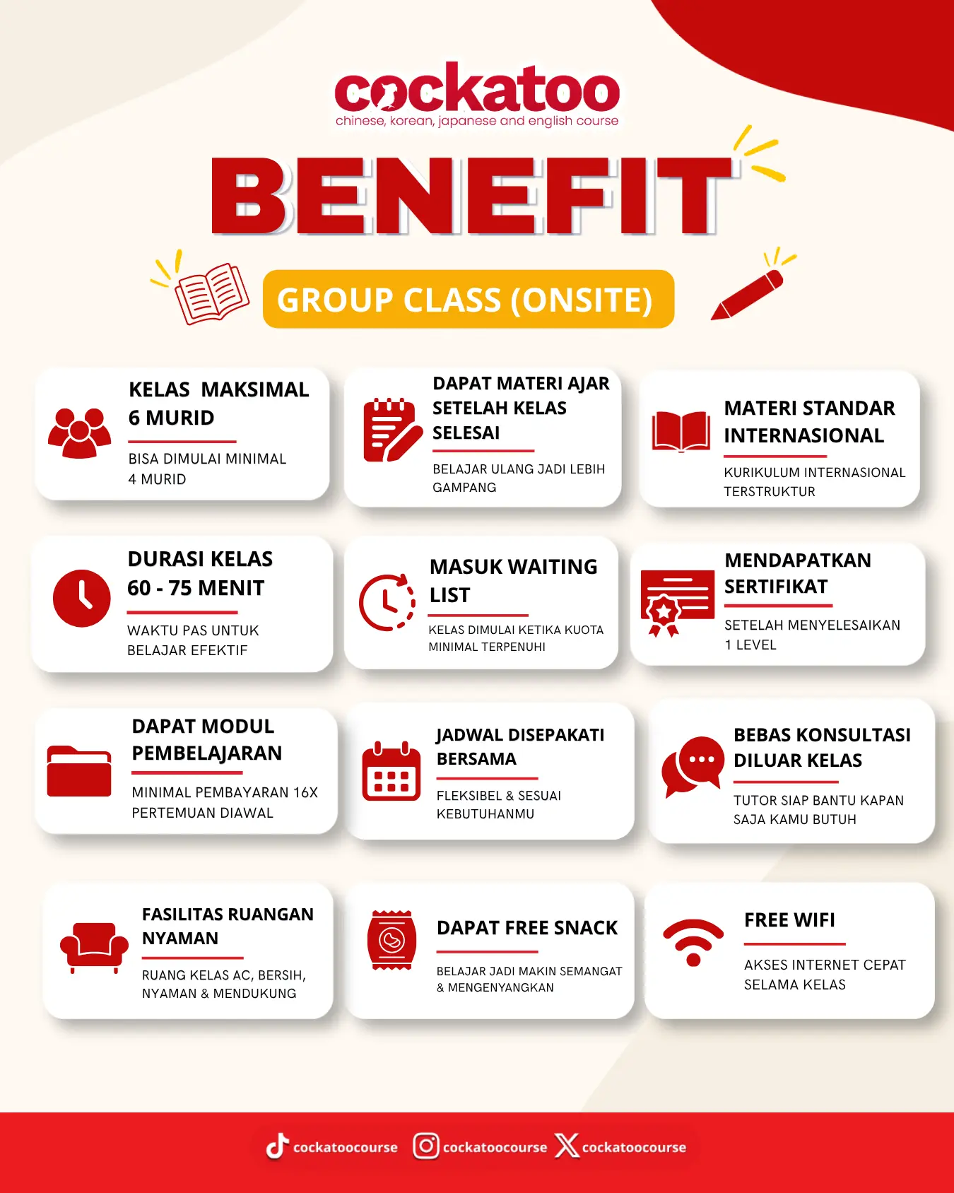 benefit group class onsite
