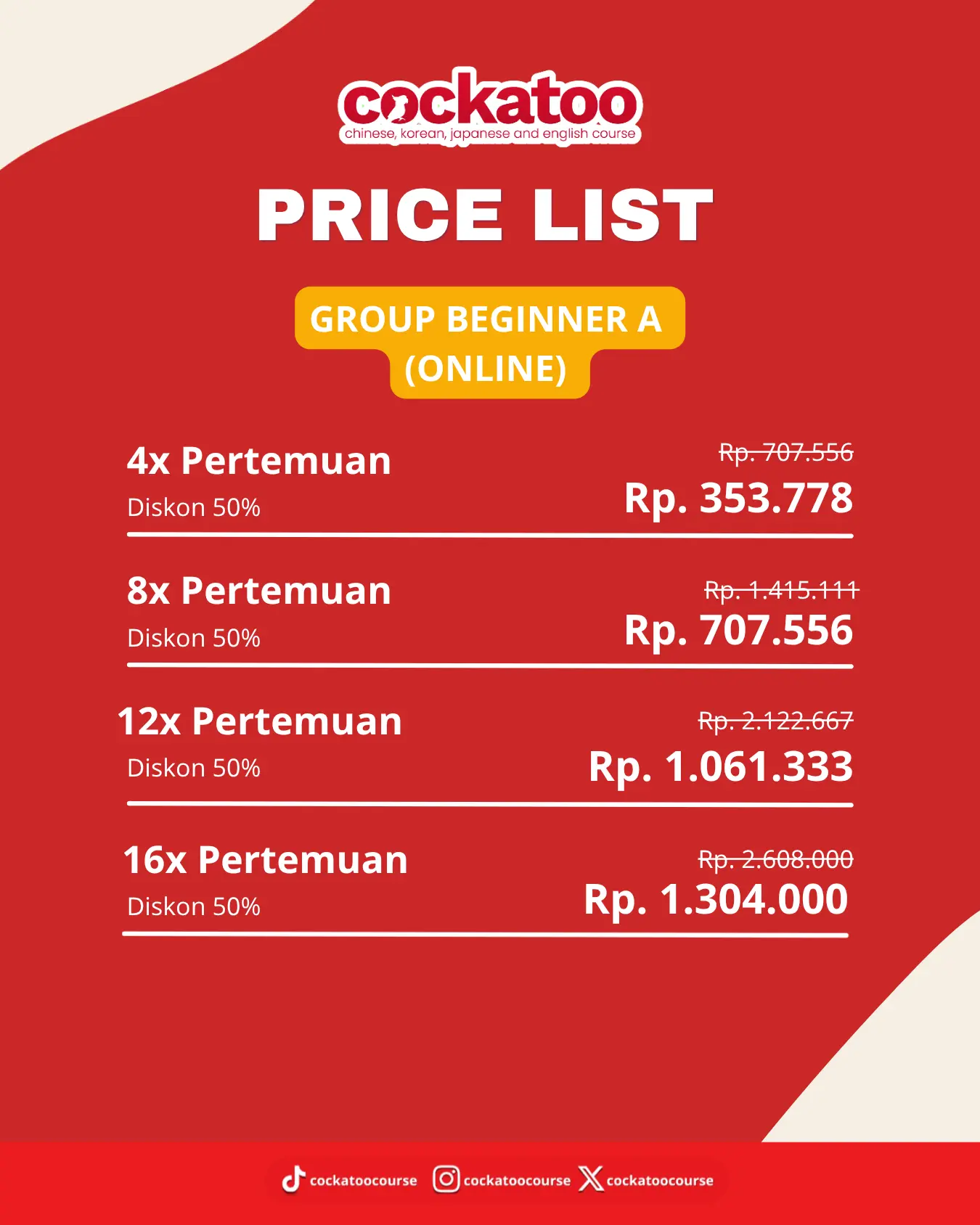 biaya kursus bahasa jepang online di bandung